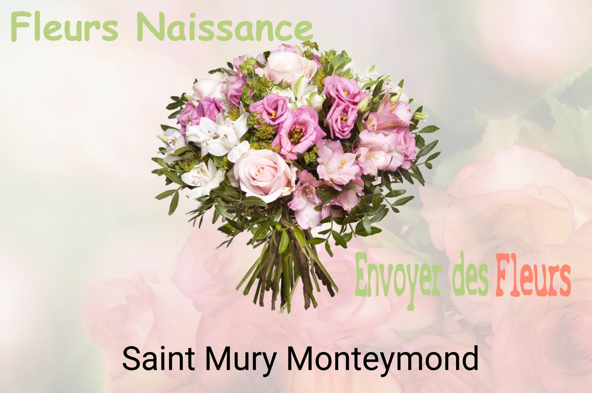 Bouquet de fleurs de naissance livré à Saint-Mury-Monteymond